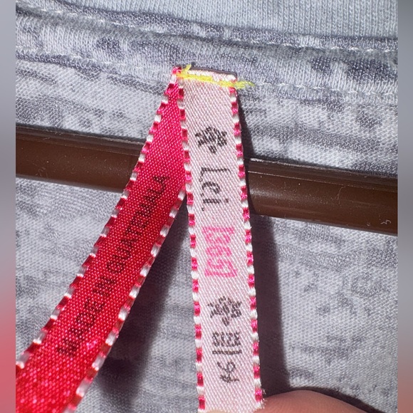 Y2K Heart peace sign burnout baby tee sz medium - Picture 2 of 4